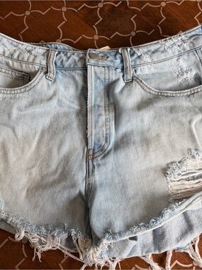 H&M Light Blue Denim Cutoff Shorts
